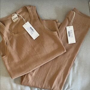 Zulu & Zephyr Signature Ribbed Knit Tank and Pant Set